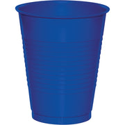 Cobalt Blue Plastic Cups 20 ct.