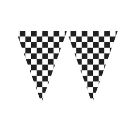 20' Black and White Checkered Jumbo Banner Flag 1 ct.