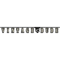 VINTAGE DUDE BANNER 1 CT