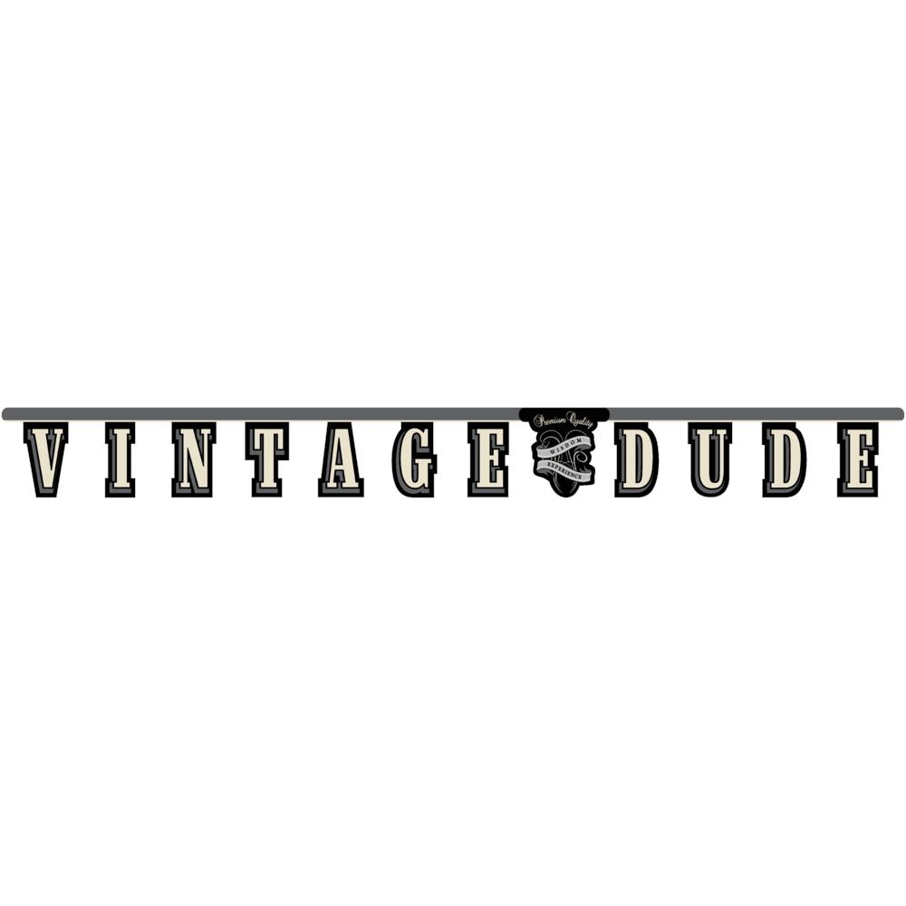 VINTAGE DUDE BANNER 1 CT