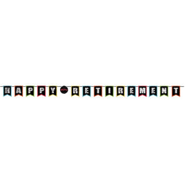 9 ft. Retirement Chalk Pennant Banner 1 ct 