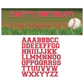 BASEBALL GIANT BANNER W/STICKERS 1 CT.