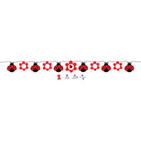 LADYBUG FANCY BANNER WITH STICKERS 1 CT