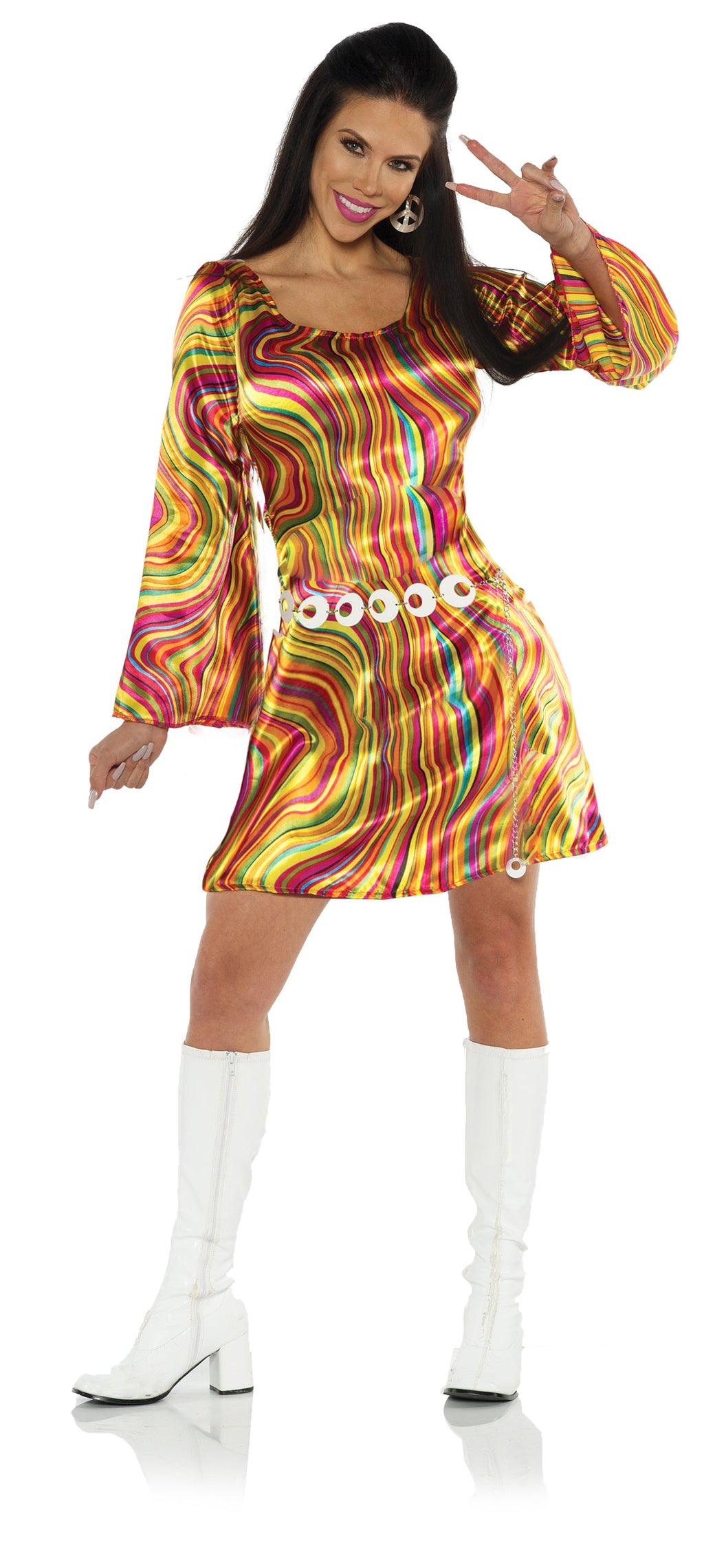 Disco Chick-Multicolor Swirls