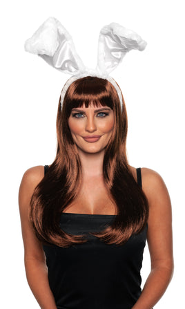 Bunny Ears & Tail Set-White/White