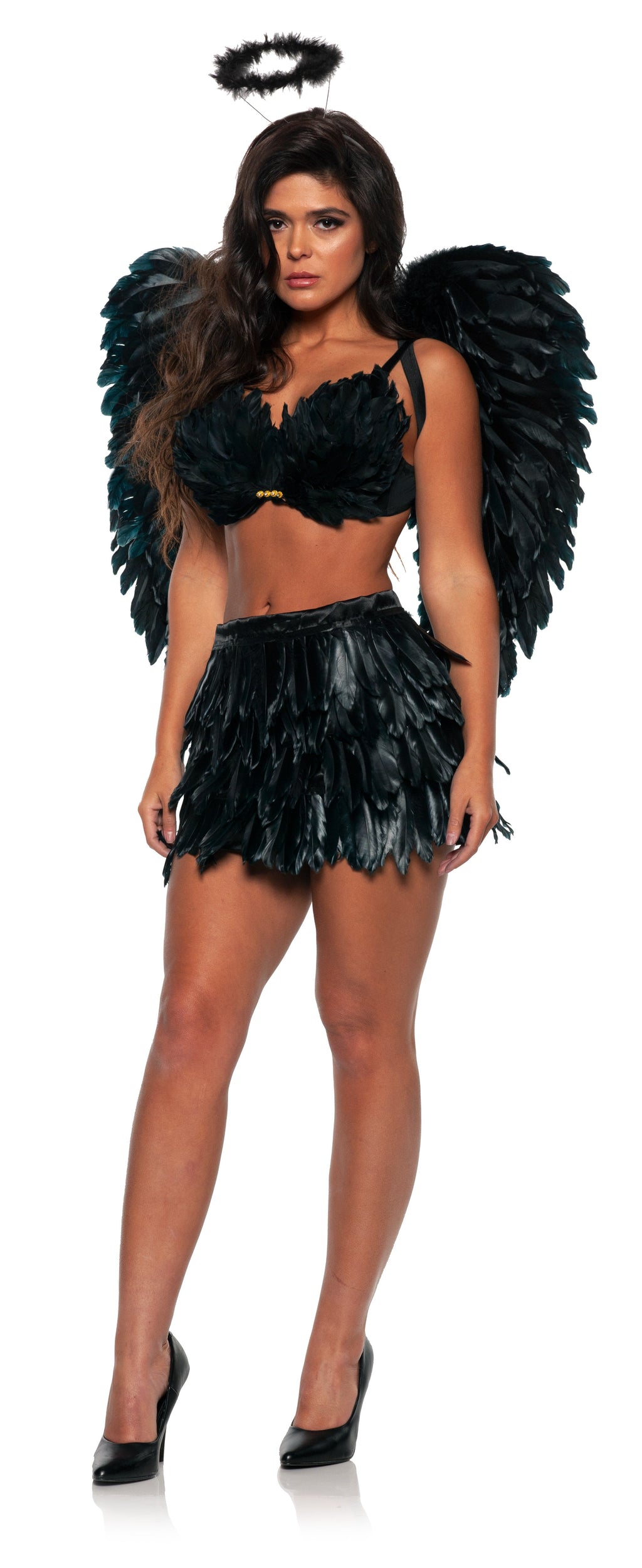 Feather Mini Skirt