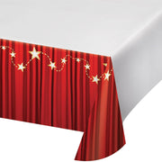 Hollywood Lights Plastic Tablecover 54 in. X 102 in.   1 ct.