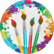 8.75 in. Art Party Paper Plates 8 ct 