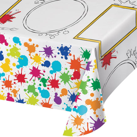 Art Party Tablecover 54 in. X 96 in.