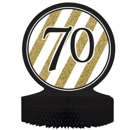 BLACK AND GOLD 70 CENTERPIECE 1 CT