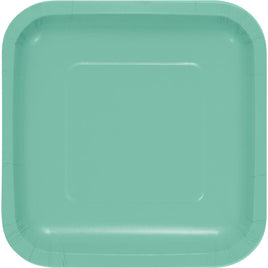 FRESH MINT SQUARE PAPER DESSERT PLATES 18 CT. 