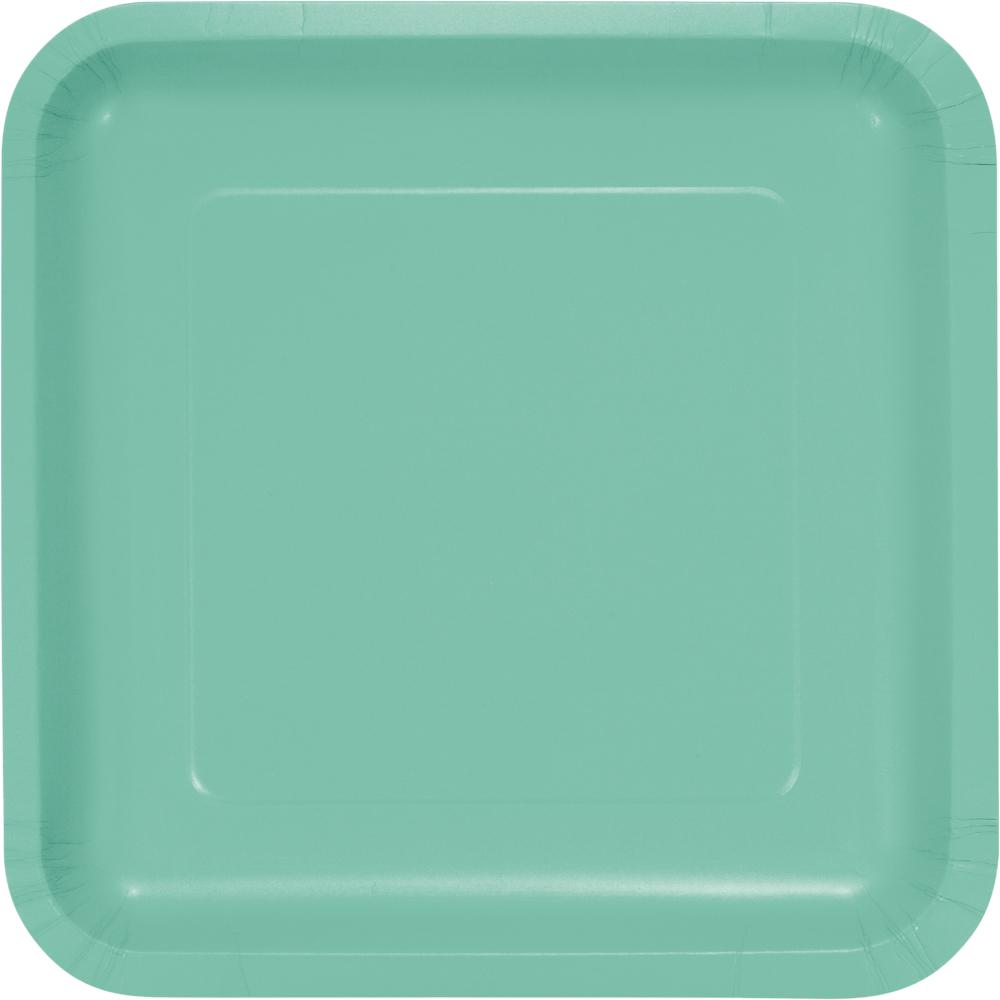 FRESH MINT SQUARE PAPER LUNCH PLATES 18 CT. 
