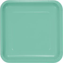 FRESH MINT SQUARE PAPER LUNCH PLATES 18 CT. 