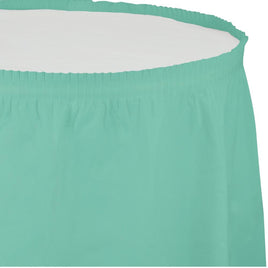 FRESH MINT 14'x29" PLASTIC TABLE SKIRT 1 CT. 