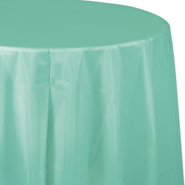 FRESH MINT  ROUND PLASTIC TABLECOVER 1 CT. 