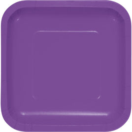 AMETHYST SQUARE PAPER DESSERT PLATES 18 CT. 