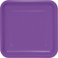 AMETHYST SQUARE PAPER LUNCH PLATES 18 CT. 