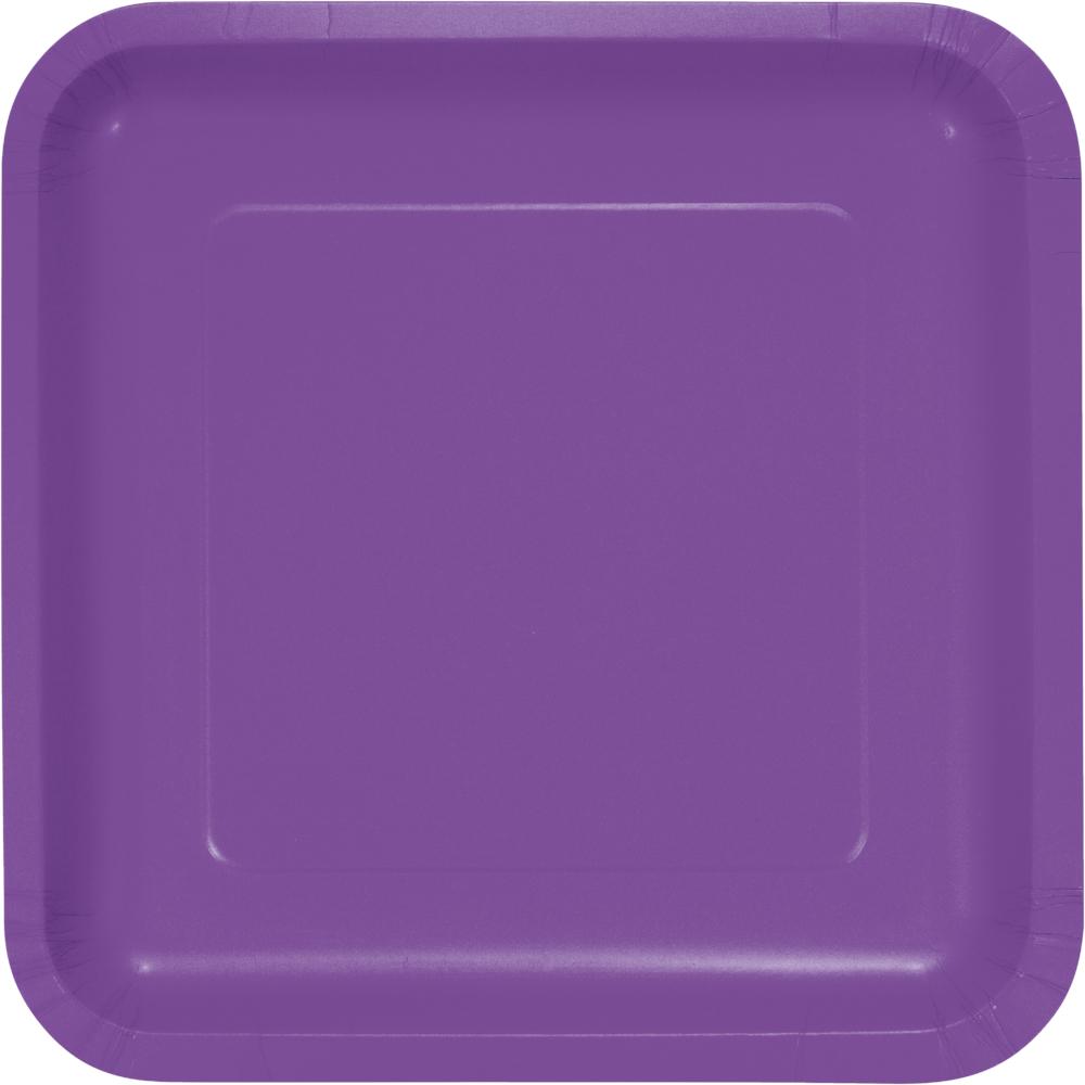 AMETHYST SQUARE PAPER LUNCH PLATES 18 CT. 