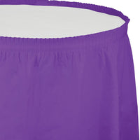 AMETHYST 14'x29" PLASTIC TABLE SKIRT 1 CT. 