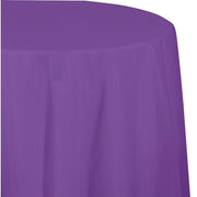 AMETHYST ROUND PLASTIC TABLECOVER 1 CT. 