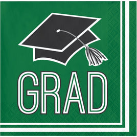 School Spirit Green Beverage Napkins 36 ct.