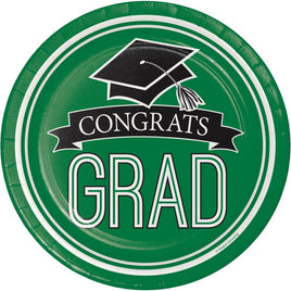 School Spirit Green Lunch Paper Plates 18 ct.