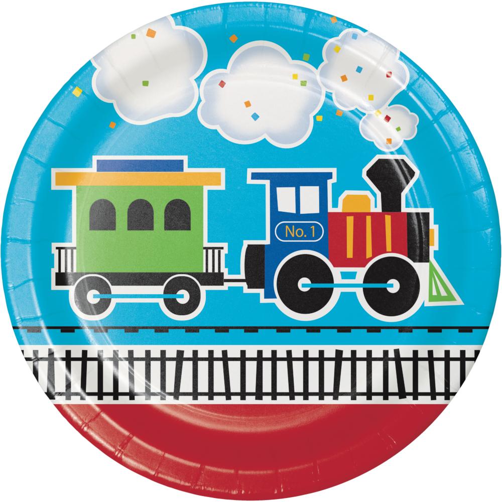 ALL ABOARD PAPER LUNCH PLATES 1 CT. 