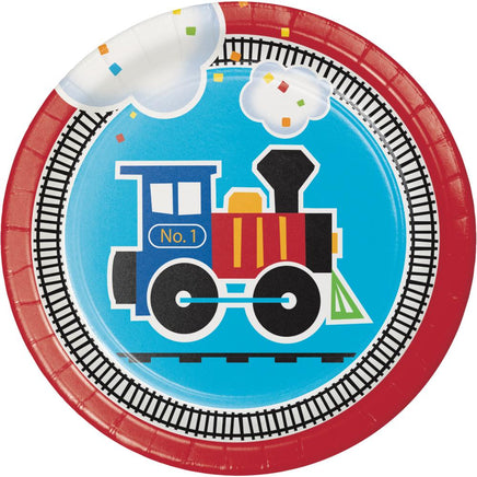 ALL ABOARD PAPER DESSERT PLATES 1 CT. 