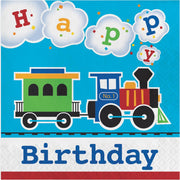 ALL ABOARD HAPPY BIRTHDAY LUNCH NAPKINS 16 CT. 