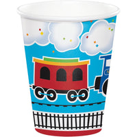 ALL ABOARD 9 OZ. PAPER CUPS 8 CT. 