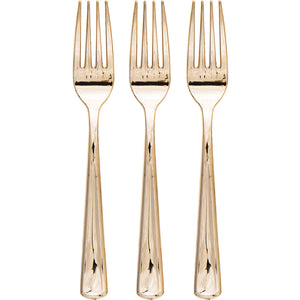 Metallic Gold Forks 24 ct.