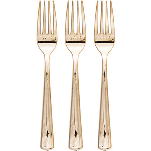 Metallic Gold Forks 24 ct.