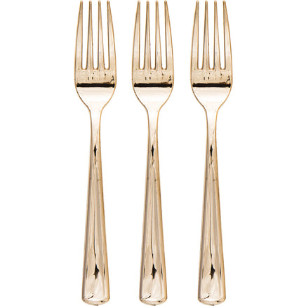 Metallic Gold Forks 24 ct.