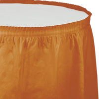 PUMPKIN SPICE  14'x29" PLASTIC TABLE SKIRT 1 CT. 