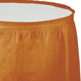 PUMPKIN SPICE  14'x29" PLASTIC TABLE SKIRT 1 CT. 