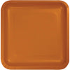 PUMPKIN SPICE SQUARE PAPER LUNCH PLATES 18 CT. 