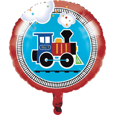ALL ABOARD 18" METALLIC BALLOON 1 CT. 