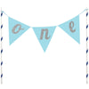 BLUE "ONE" PENNANT CAKE TOPPER 1 CT. 