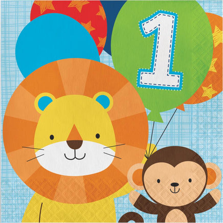 ONE IS FUN-BOY LUNCH NAPKINS 16 CT. 