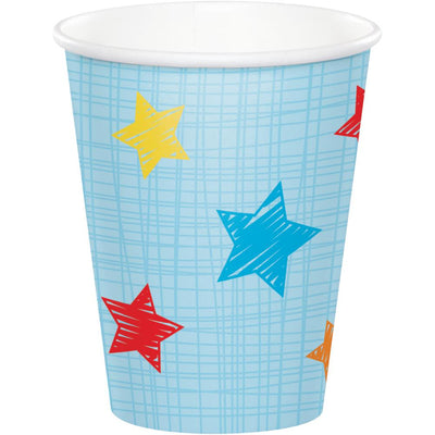 ONE IS FUN-BOY 9 OZ. PAPER CUPS 8 CT. 