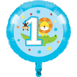 ONE IS FUN-BOY 18' METALLIC BALLOON 1 CT.
