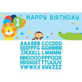 ONE IS FUN-BOY  GIANT BANNER 1 CT.