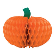 12" Pumpkin Honeycomb Centerpiece 1 ct.
