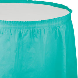 TEAL LAGOON 14'x29" PLASTIC TABLE SKIRT 1 CT. 