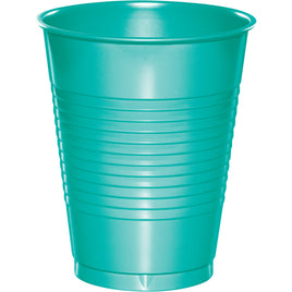 16oz. Teal Lagoon Plastic Cups 20 ct.