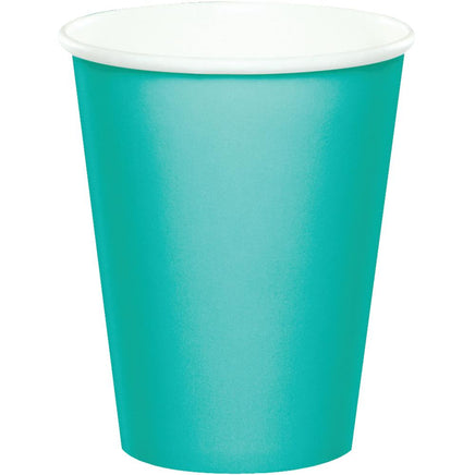 9OZ. TEAL LAGOON PAPER CUPS 24 CT. 