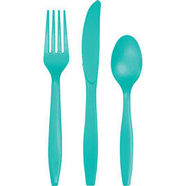 TEAL LAGOON ASSORTED CUTLERY 24 CT. 