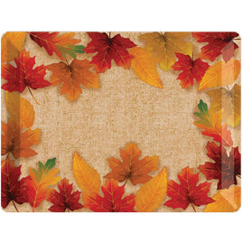 14" Fall Leaves Plastic Tray 1 ct.