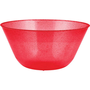 11" Glitter Red Bowl 1 ct.