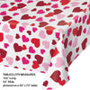 Hearts Plastic Tablecover 1 ct.
